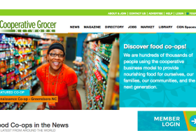Cooperative Grocer website home page  www.grocer.coop