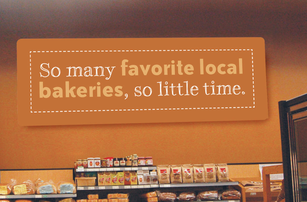 Bakery sign design for Mississippi Market