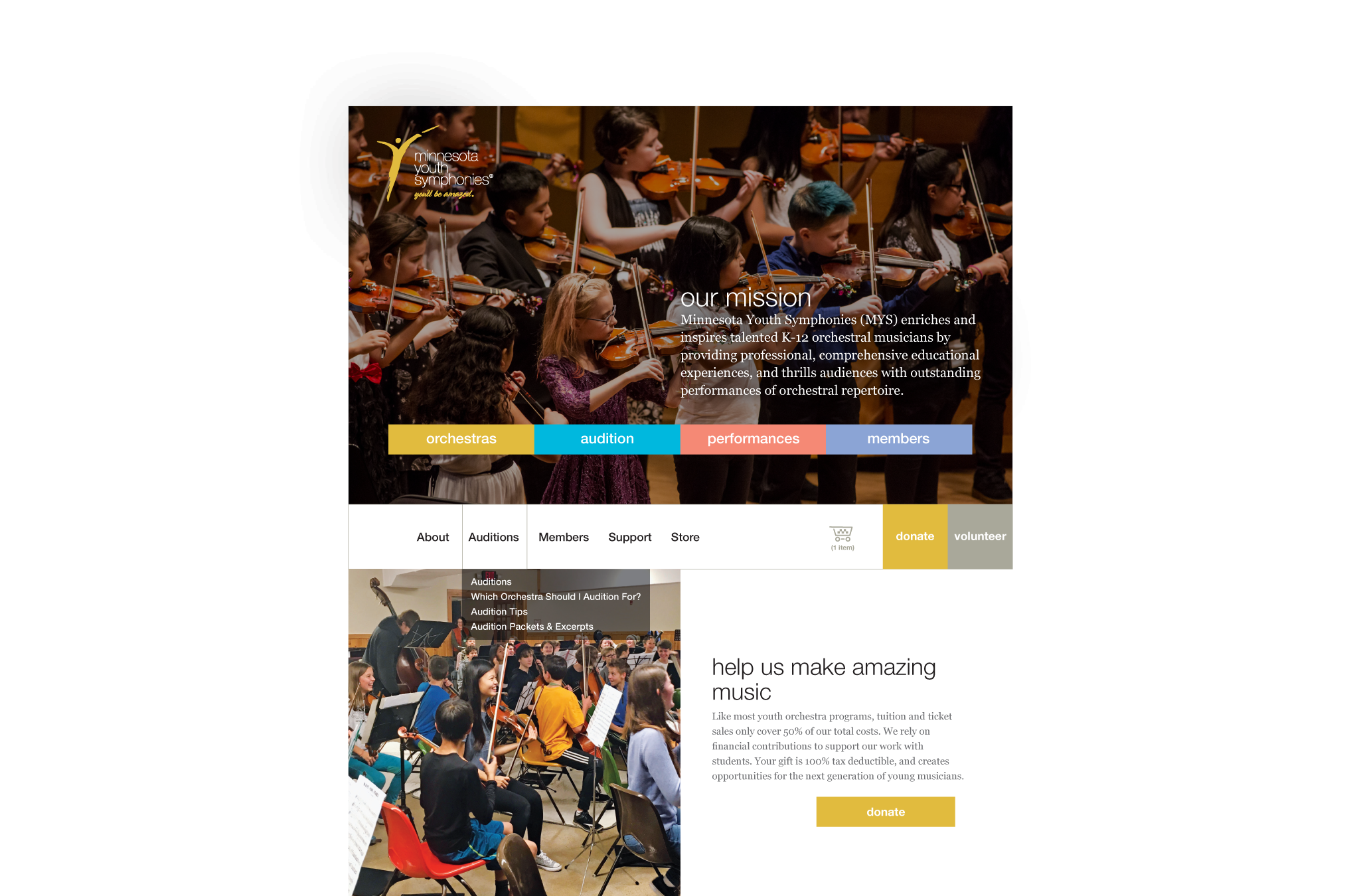 Minnesota Youth Symphonies website