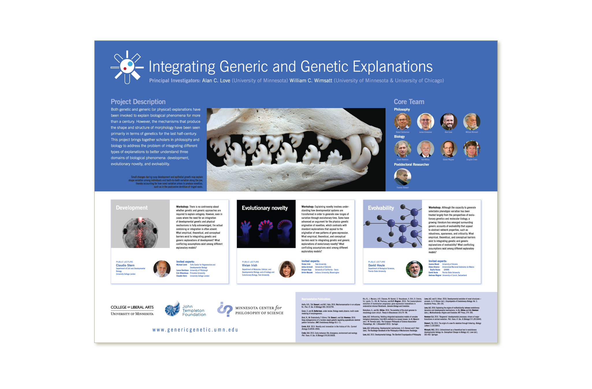 Generic to Genetic project poster