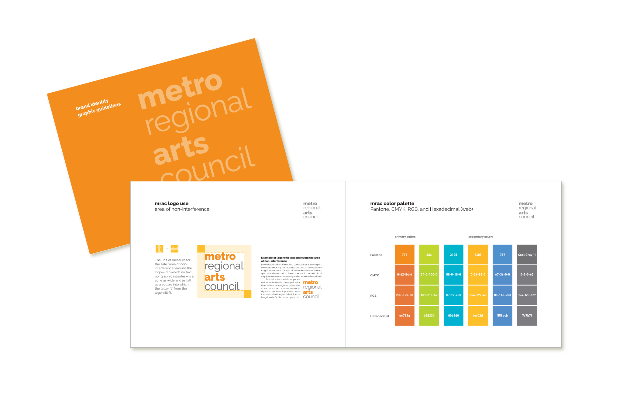 Metropolitan Regional Arts Council graphic guidelines document